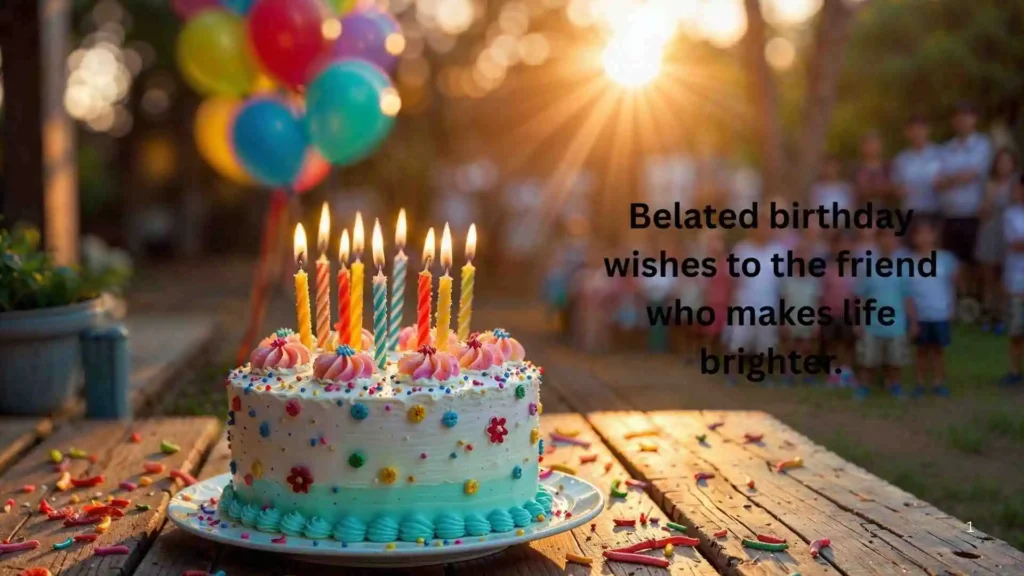 Belated Birthday Wishes for Friends