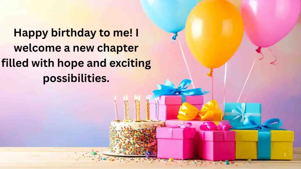 Birthday Wishes to Myself for Gratitude and Self-Love