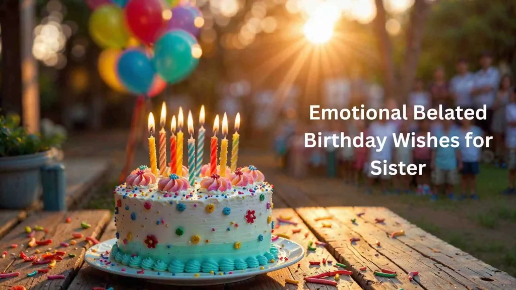 Emotional Belated Birthday Wishes for Sister